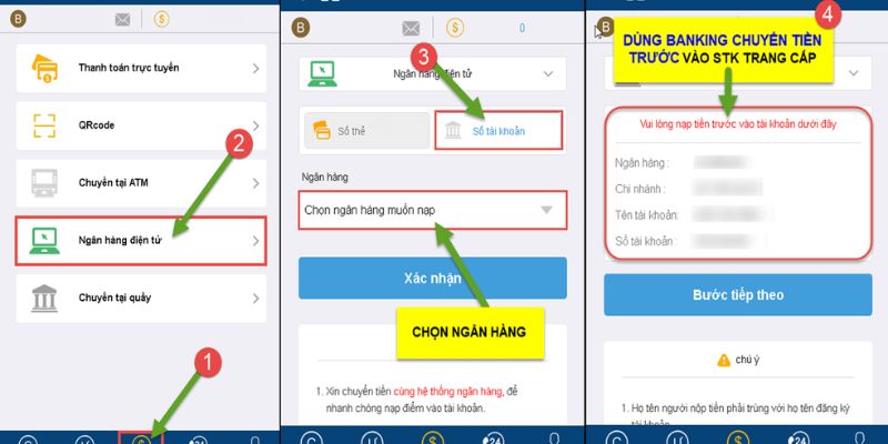 Cách nạp tiền Kubet chi tiết