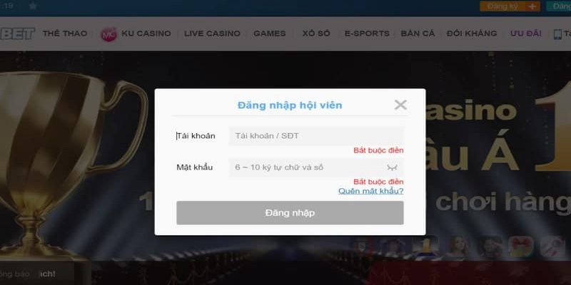 Trải nghiệm đa dạng game khi kubet đăng nhập